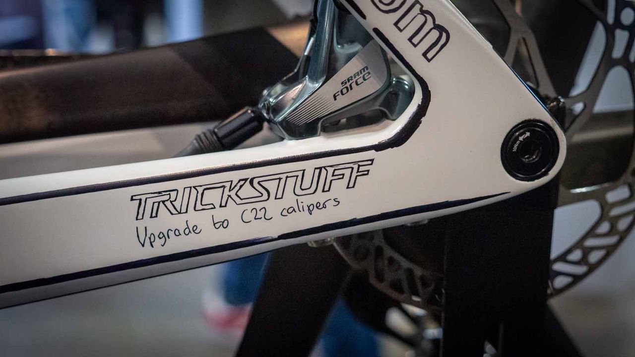 Details of the Scott bike, designed by Dangerholm