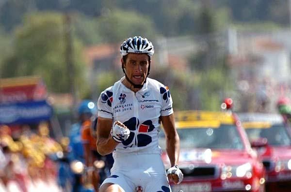 Sandy Casar (Fran&ccedil;aise Des Jeux) finally gets his win after coming close on a couple of occasions this Tour.