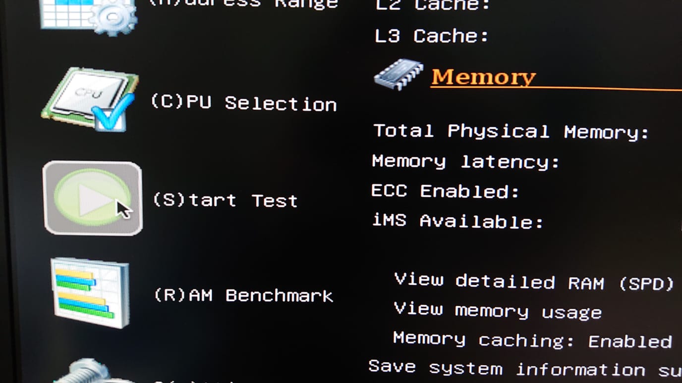 how to test ram