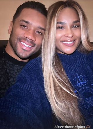 Ciara and husband Russell Wilson enjoy their first post-baby date night.