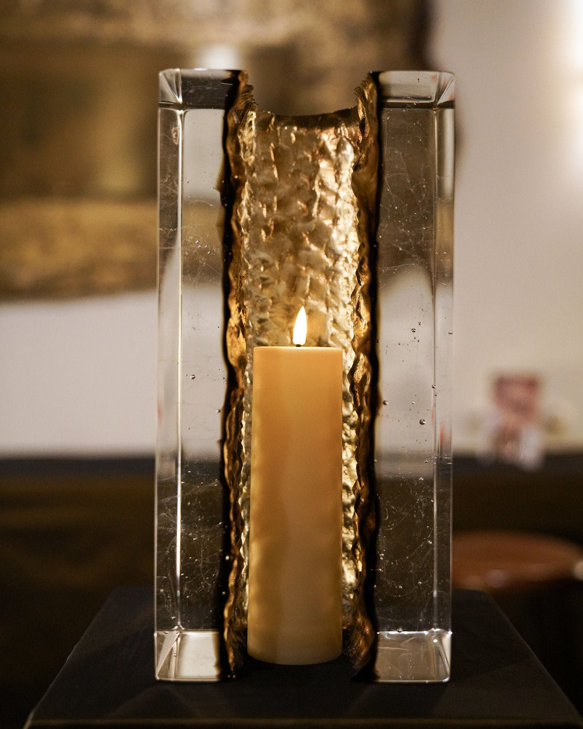 Brutalism Candle Holders in Glass - Geoda Collection