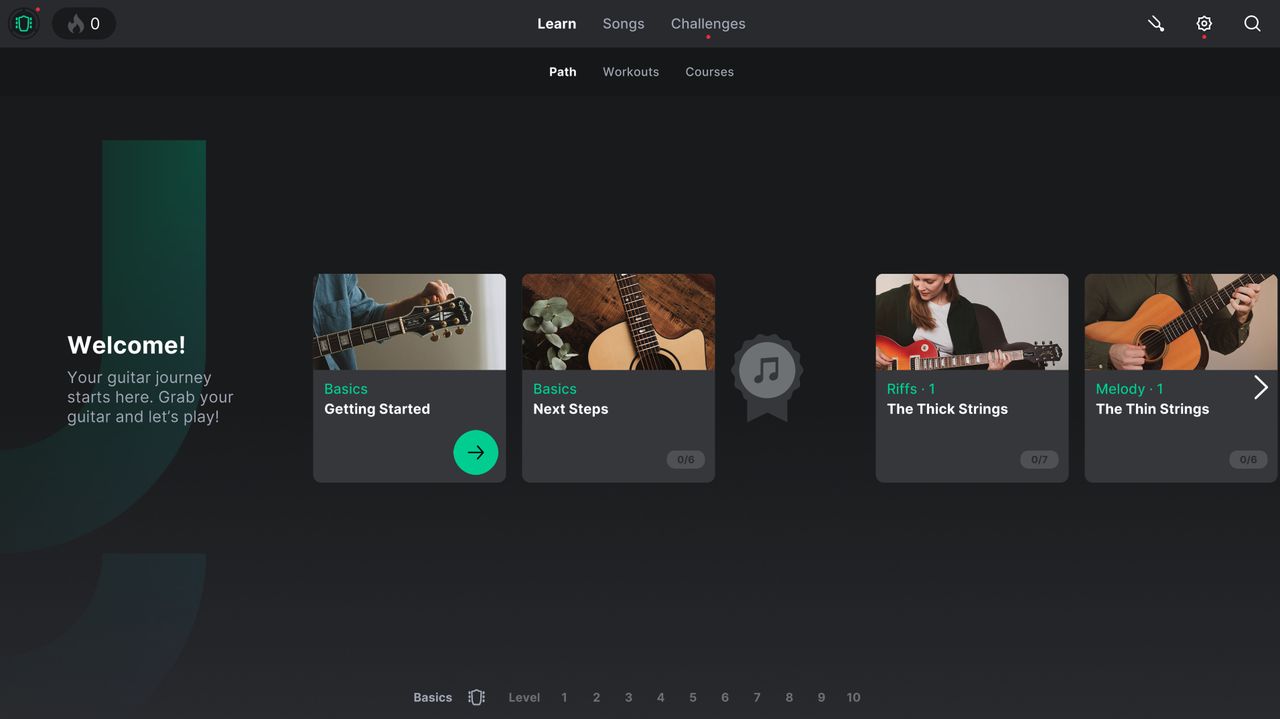 Fender Play vs Yousician: homepage