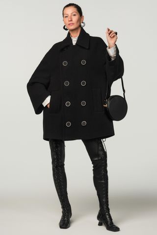 Wool Slit Oversize Coat X Stefano Pilati