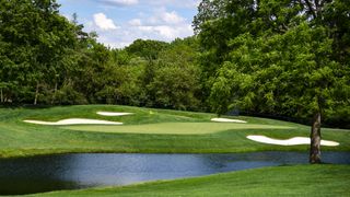 The green at the 3rd hole at Muirfield Village