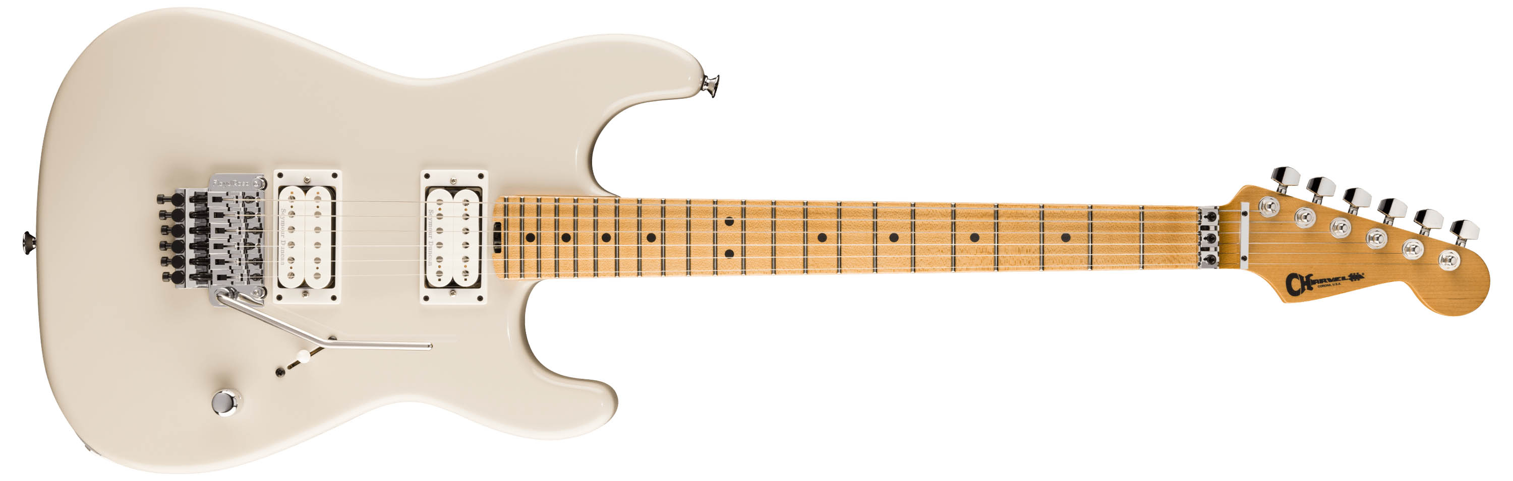 Charvel's Neo-Classic Series offers the San Dimas Style 1 with and without a Floyd Rose, with finishes including Robin's Egg Blue, Ivory Blitz, Gloss Black, Velvet Midnight and Racing Red