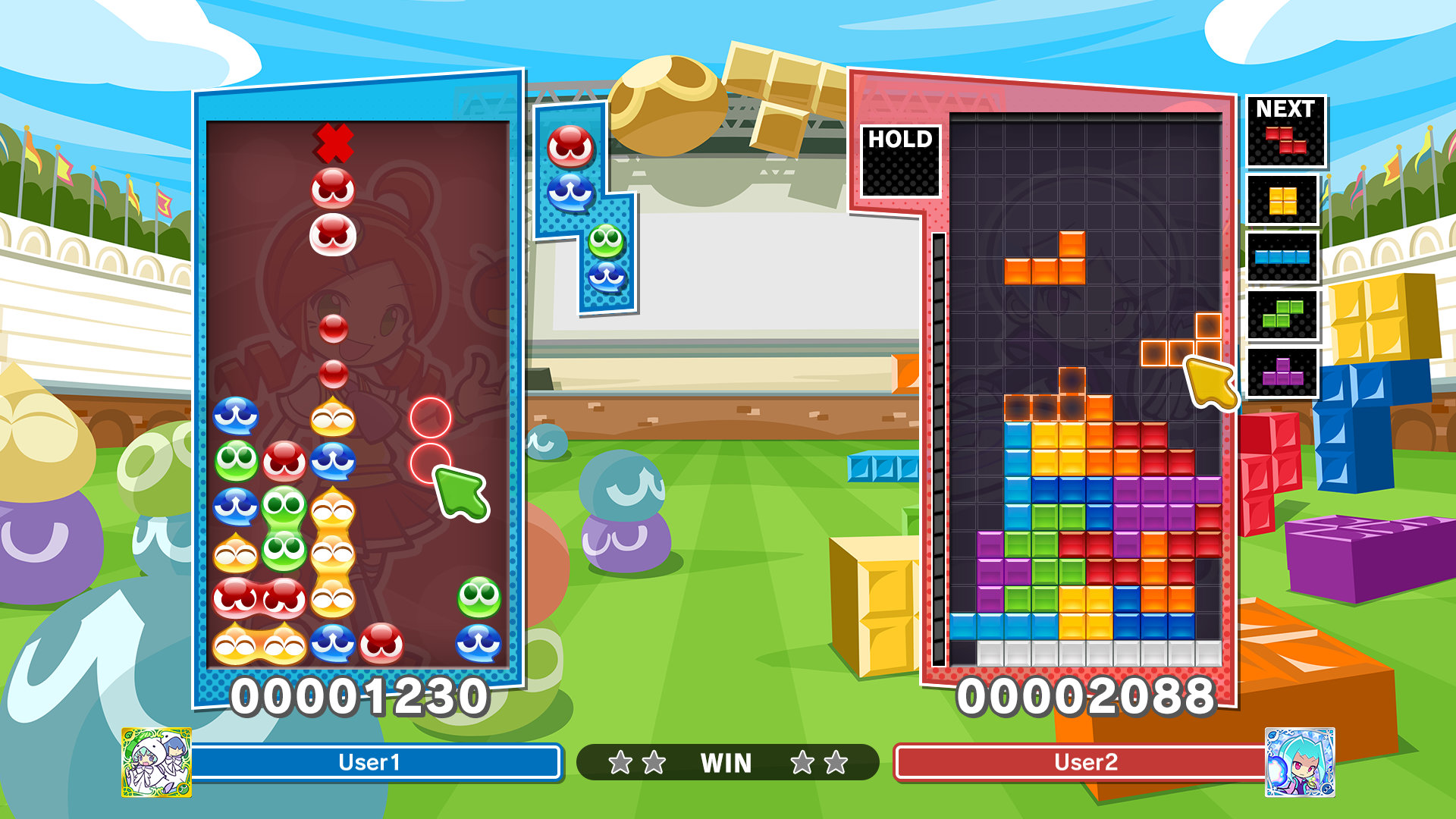A Puyo Puyo Tetris 2S screenshot.