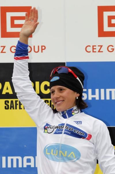 Katerina Nash took over the World Cup lead in Tabor