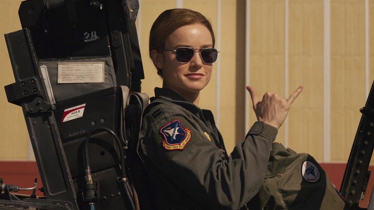 New Captain Marvel trailer explains that granny punch, shows us angst, aliens and Chewie the cat