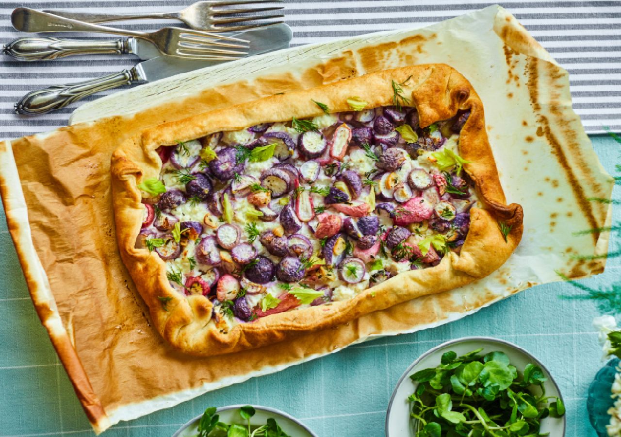 Baby Radish Quiche