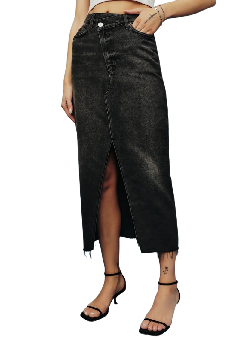 Nila Long Denim Skirt