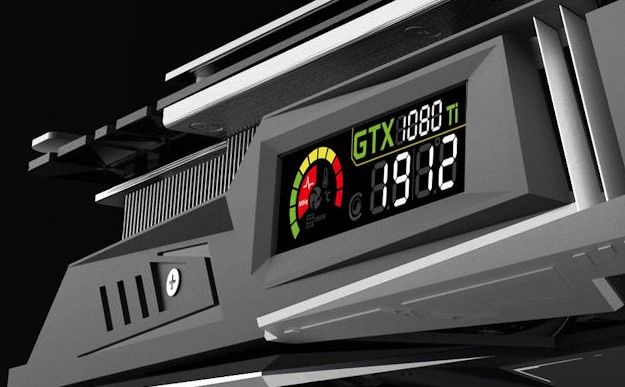 GTX1080ti, ディスプレイ・モニター.パソコン　PC GAMING This GTX 1080 Ti has a built-in LCD display | PC Gamer
