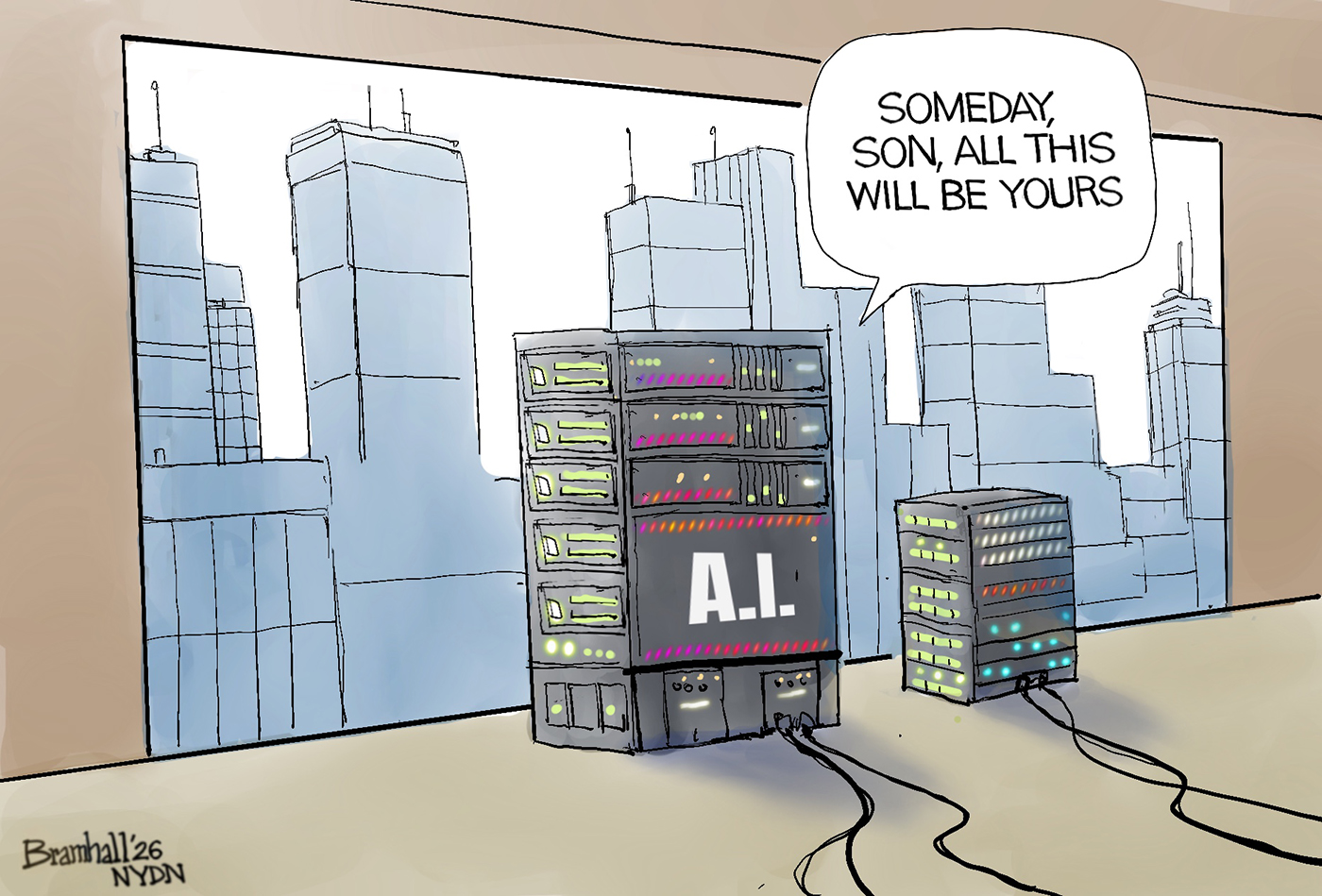 Political cartoon