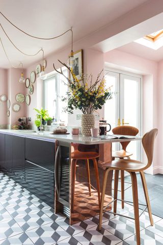 Pink kitchen extension