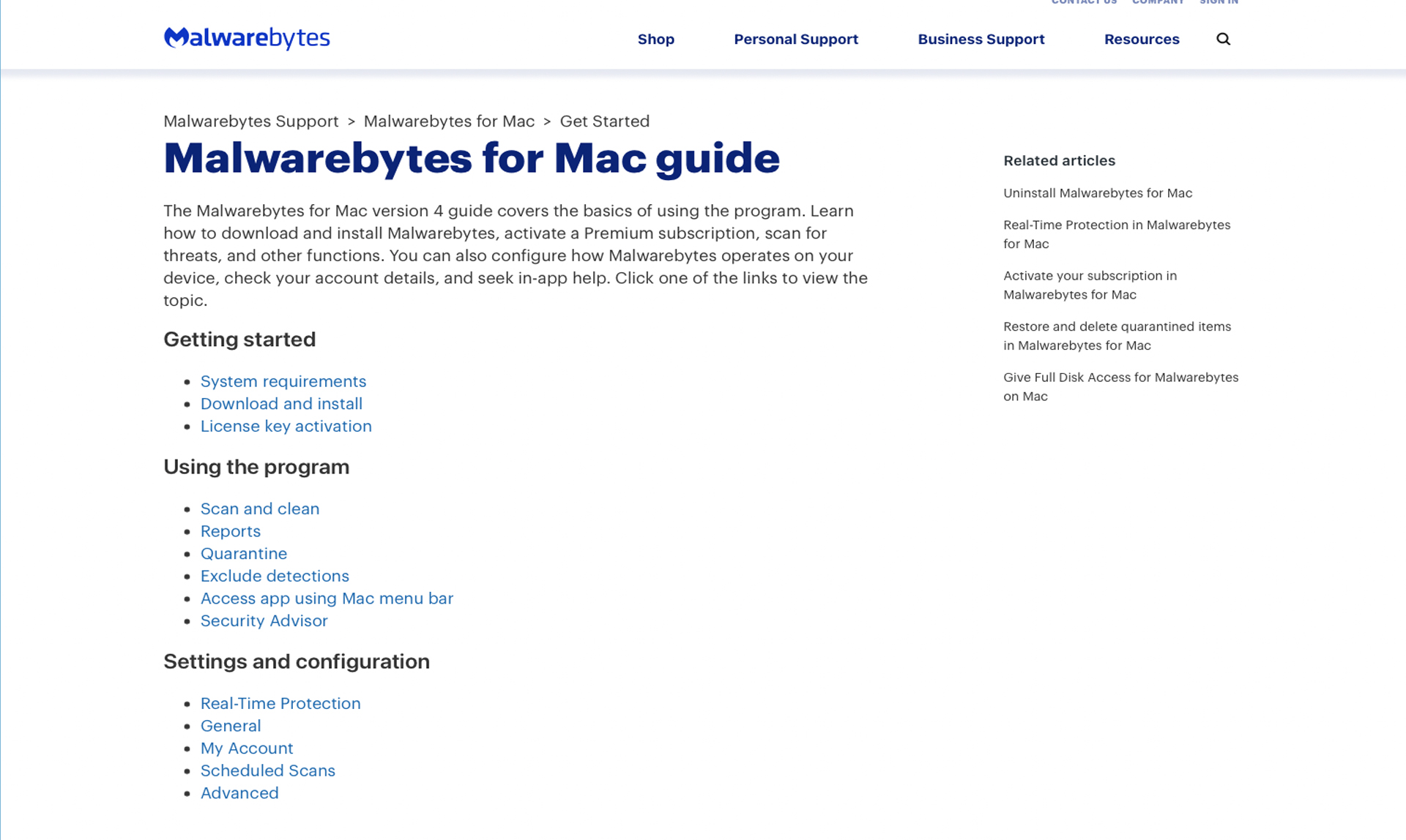 Captura de pantalla de la aplicación Malwarebytes Premium + Privacy