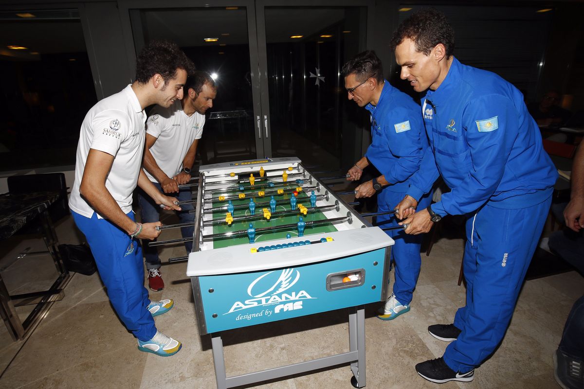 Astana has its own foosball table
