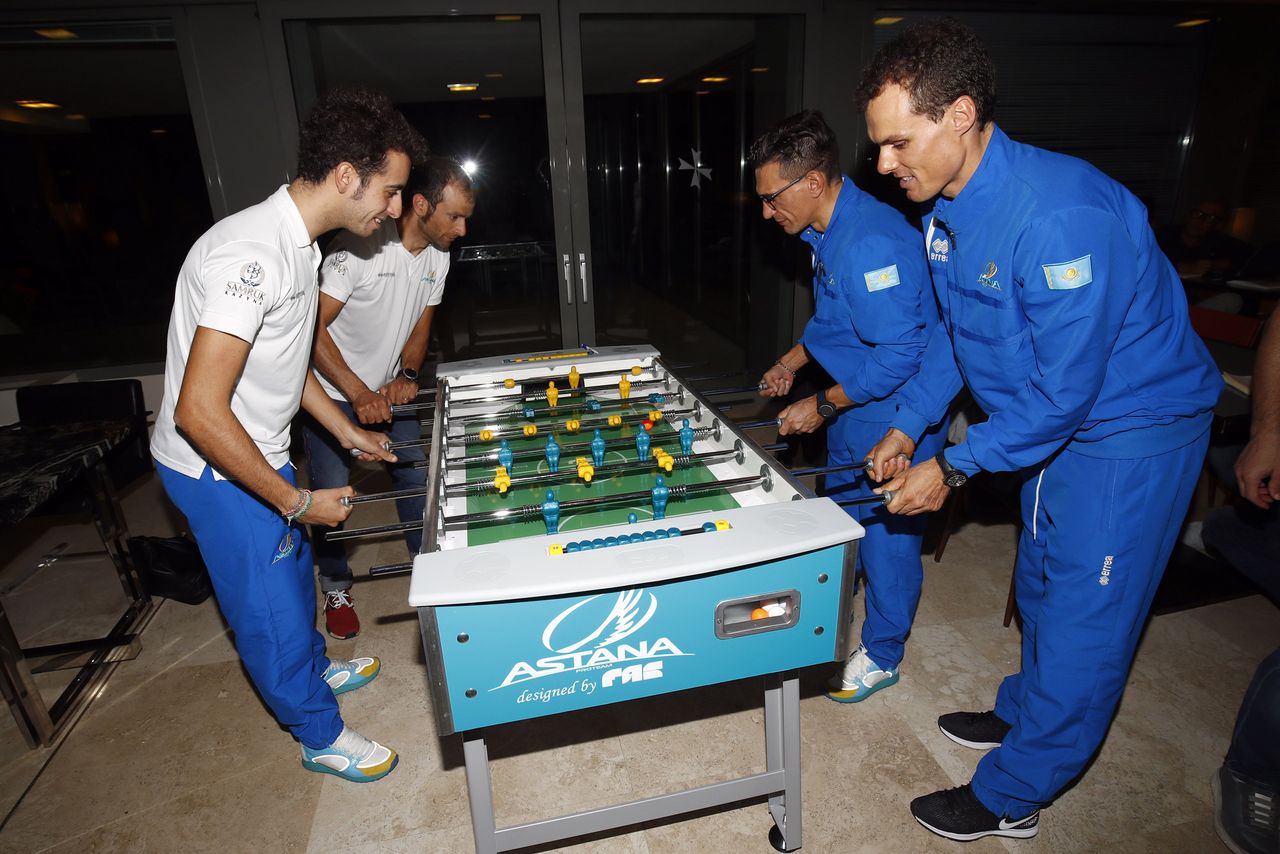 Astana has its own foosball table
