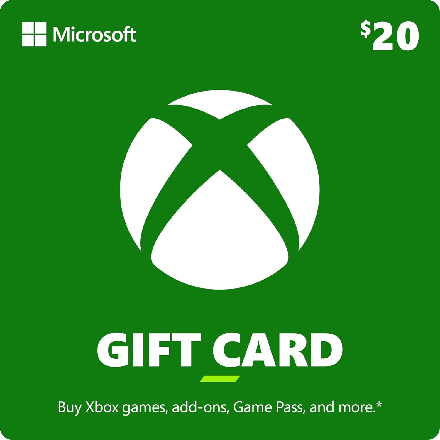 $20 Xbox Gift Card [digital Code]