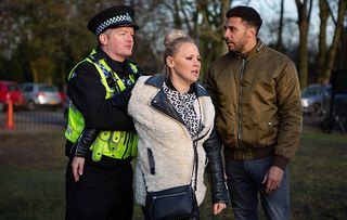 Tracy gets arrested in Emmerdale