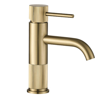 brass fluted bathroom tap