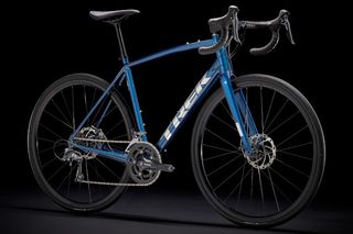 Image shows Trek Domane AL 2 Disc as the best value road bike for £1,000 / $1,500.