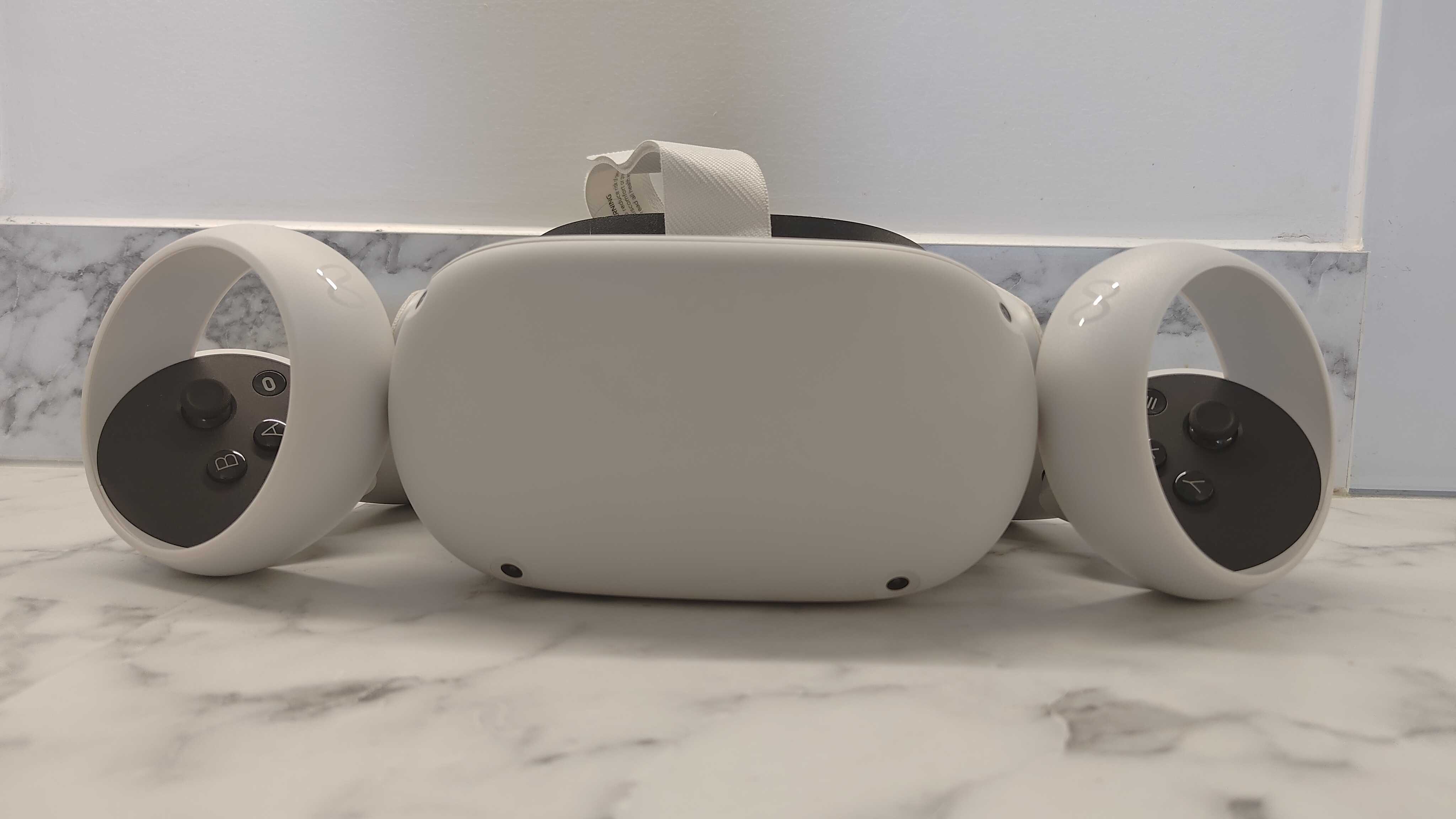 A picture of the Meta Quest 2 VR headset