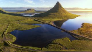 when does a hill become a mountain: Kirkjufell in Iceland