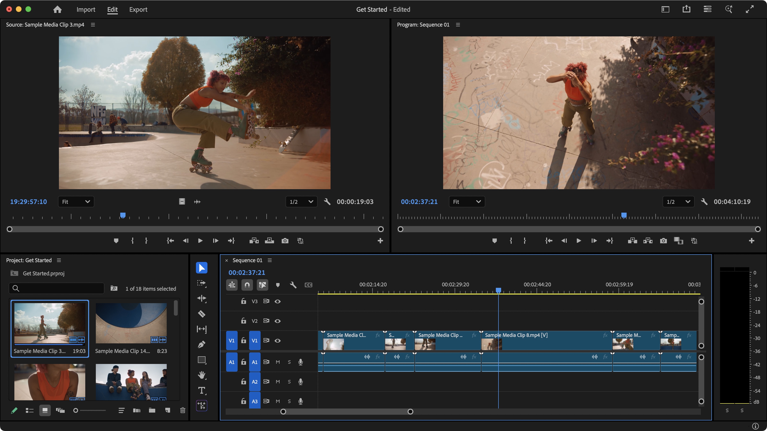 Adobe Premiere Pro during our review