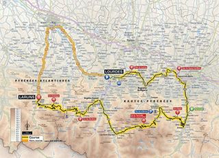2018 Tour de France stage 19 map