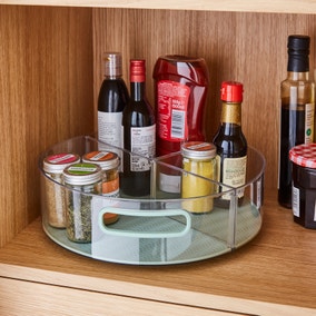 12 Inch Three Compartment Turn Table With Mat