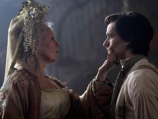Olivia Colman and FIonn Whitehead in Great Expectations.
