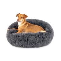 Best Choice Products Self-Warming Plush Shag Fur Donut Calming Dog Bed |RRP: $49.99 | Now: $29.99 | Save: $20