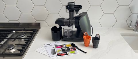 The Ninja Cold Press Juicer on a kitchen countertop