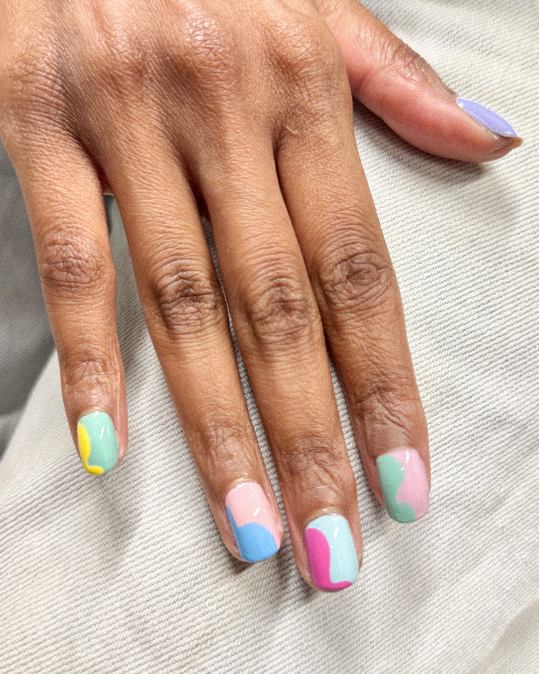 pastel nails
