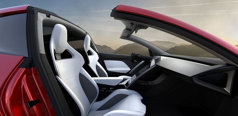 Tesla Roadster 2022 Cabrio Innenraum