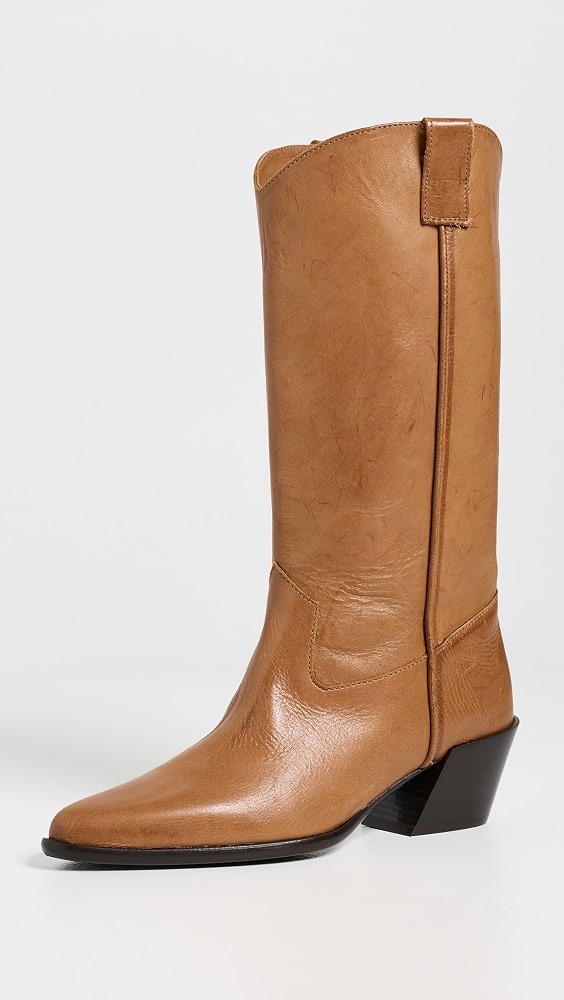 Monty Leather Boots - Cashew Distressed