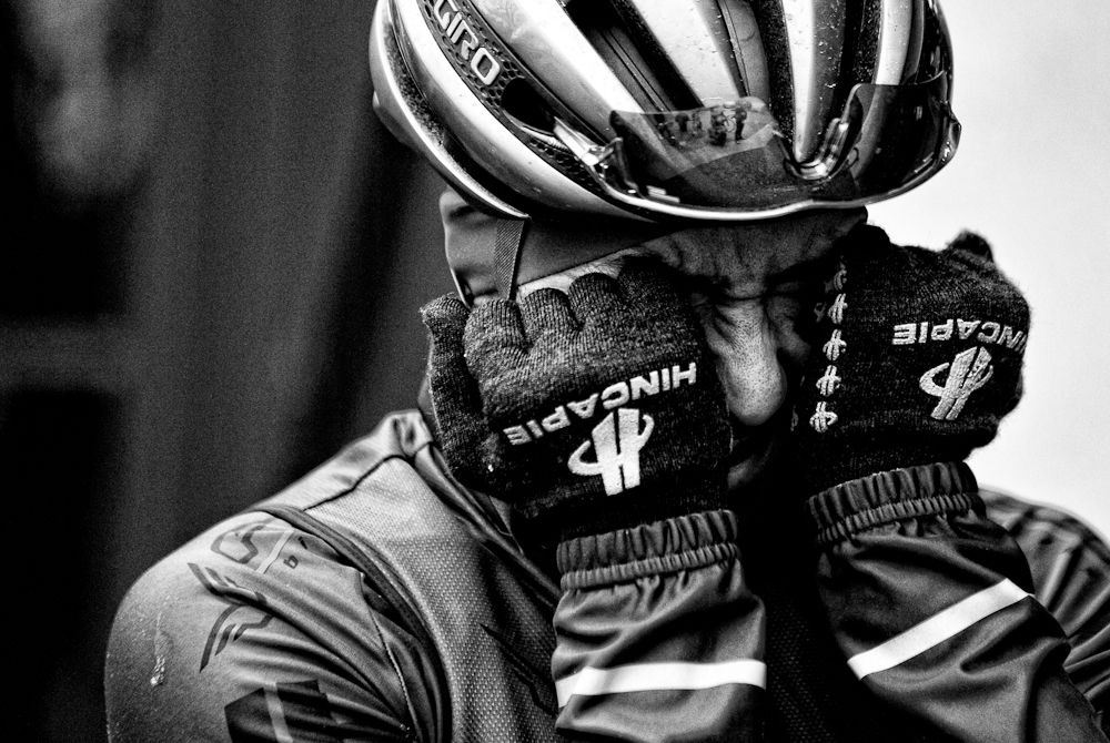 Joe Lewis facing a freezing morning.