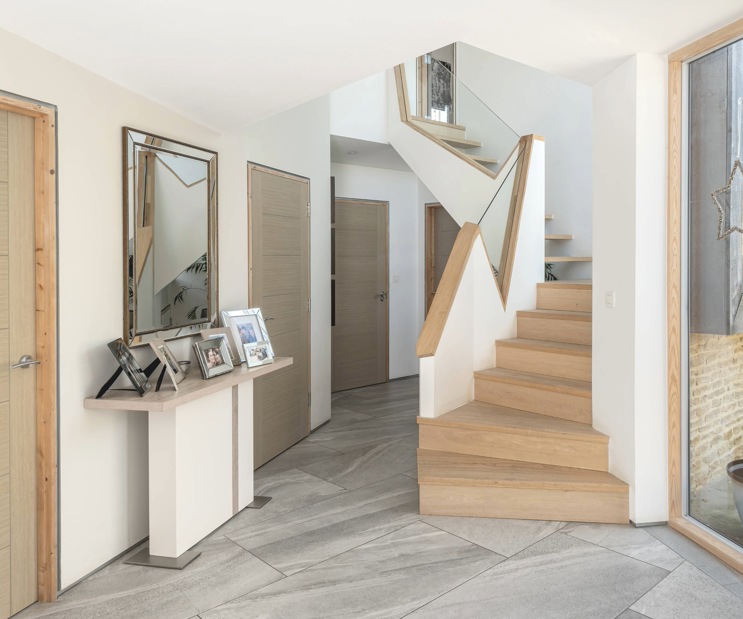 Hallway with staircase