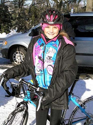 Kiersten, our newest and by far the cutest Bella at her first CX race.