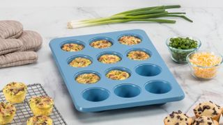 Egg bites baked in KitchenAid muffin pan