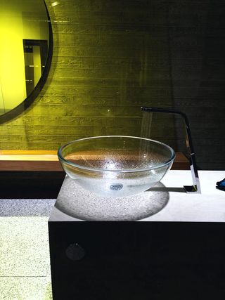 Dornbracht's new glass sink for bathroom