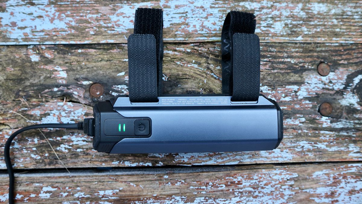 The Magicshine Monteer 12000 bike light's battery pack