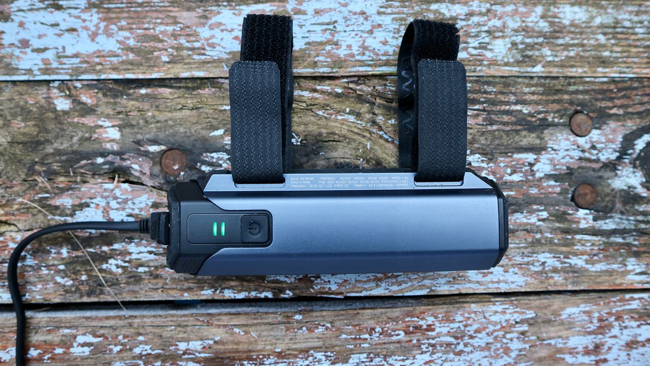 The Magicshine Monteer 12000 bike light's battery pack