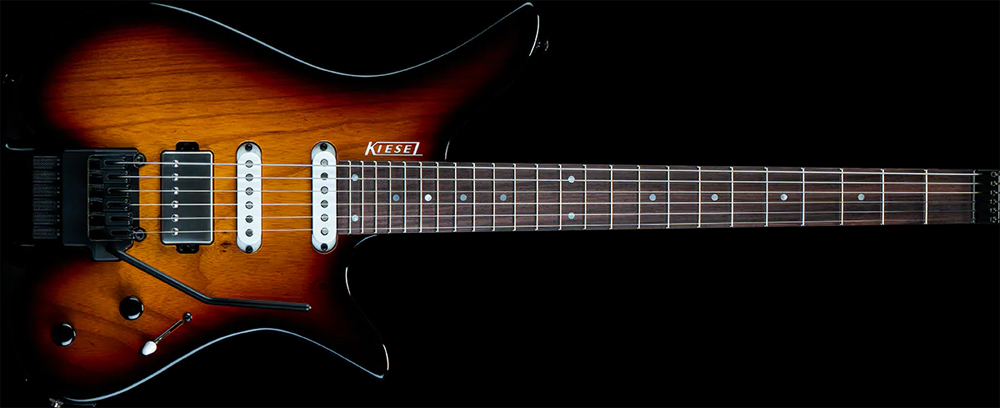 Kiesel debuts headless Thanos electric guitars and introduces a 