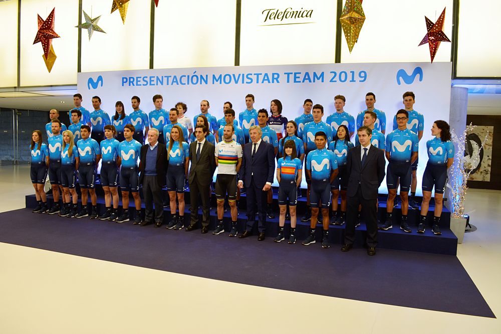 Movistar present 2019 men's and women's teams in Madrid - sponsor booths