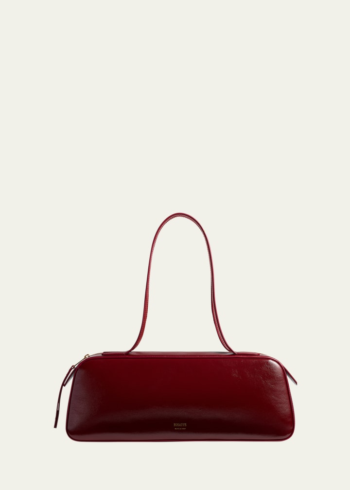 Simona Crackle Patent Leather Shoulder Bag