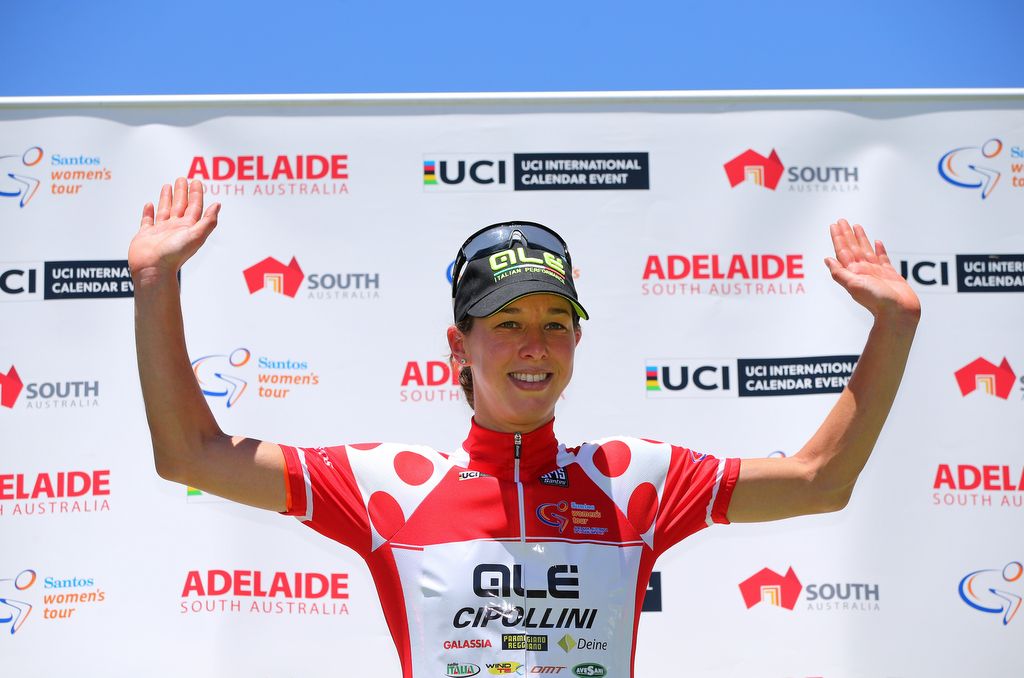 QOM leader, Janneke Ensing (Ale Cipollini)