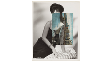 Siren Song VII, 2011, by John Stezaker, who uses old film stills, postcards and Hollywood fan magazines to construct his surreal collages