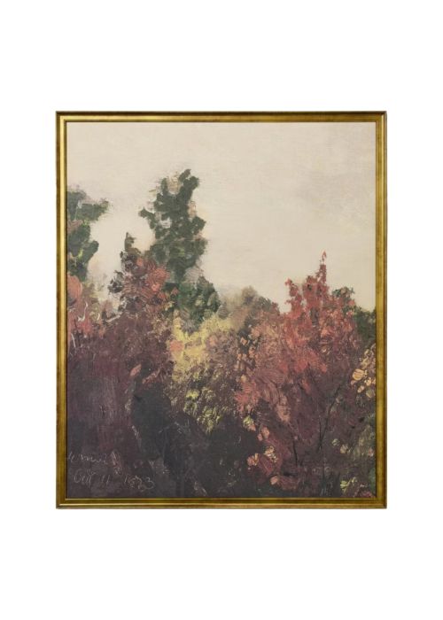 Vertical Fall Tree Framed Wall Art