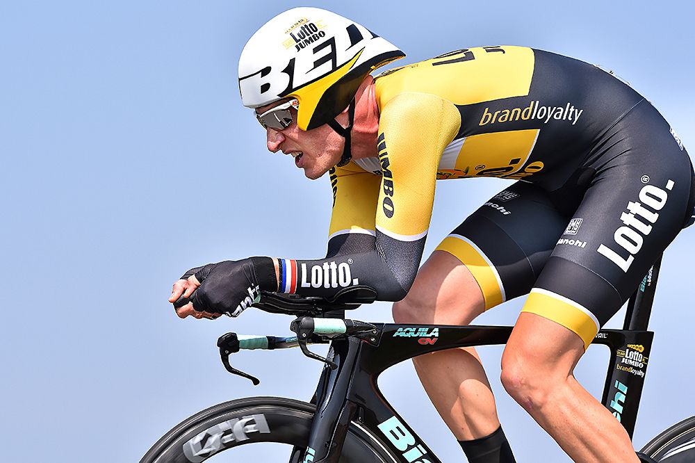 Jos van Emden (LottoNL-Jumbo) on his way to winning the stage 4 time trial at Eneco Tour