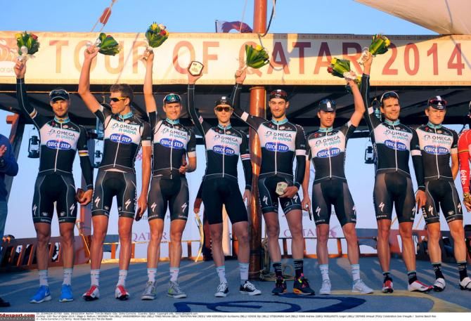 After three stage wins, Omega Pharma-QuickStep win the team competition